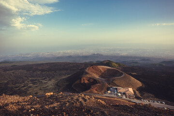 Crater from the Etna eruption of 1892. Crateri SIlvestri localized next to the rifugio sapienza.