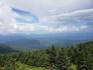 Fototapeta premium mountain landscape with clouds