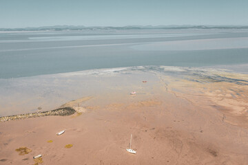 Low Tide Sandy Beach in United Kingdom