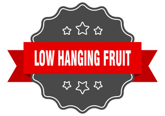 Obraz premium low hanging fruit label. low hanging fruit isolated seal. sticker. sign