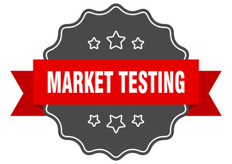Obraz premium market testing label. market testing isolated seal. sticker. sign