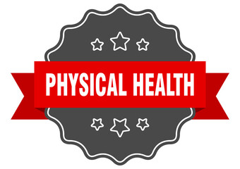 Obraz premium physical health label. physical health isolated seal. sticker. sign