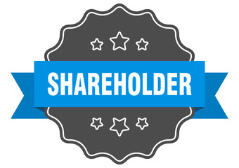 shareholder label. shareholder isolated seal. sticker. sign