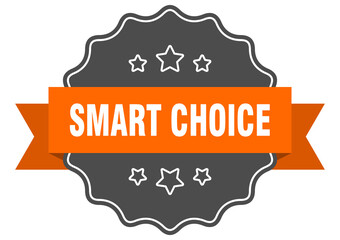 smart choice label. smart choice isolated seal. sticker. sign