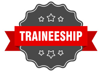 traineeship label. traineeship isolated seal. sticker. sign