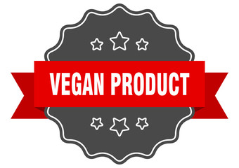 vegan product label. vegan product isolated seal. sticker. sign