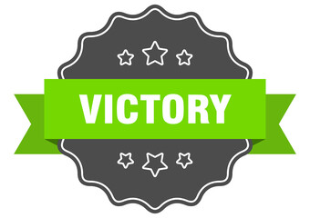 victory label. victory isolated seal. sticker. sign