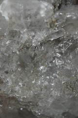 natural rock salt, in plate