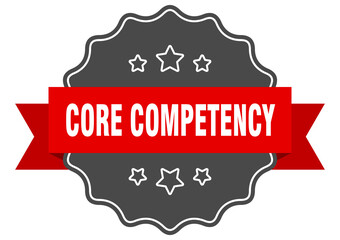 core competency label. core competency isolated seal. sticker. sign