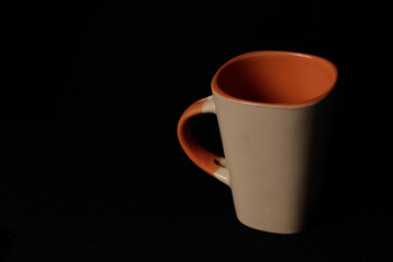 cup over dark background 
