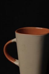 cup over dark background 