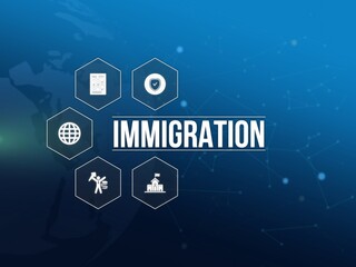 immigration - obrazy, fototapety, plakaty