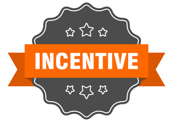 incentive label. incentive isolated seal. sticker. sign