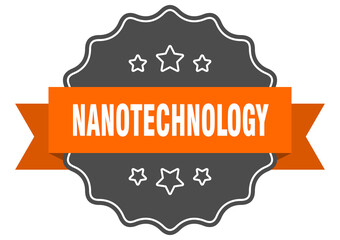 nanotechnology label. nanotechnology isolated seal. sticker. sign