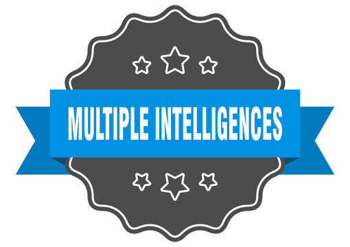 multiple intelligences label. multiple intelligences isolated seal. sticker. sign