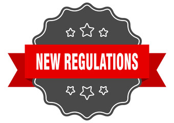 Obraz premium new regulations label. new regulations isolated seal. sticker. sign