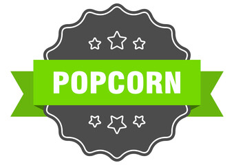 popcorn label. popcorn isolated seal. sticker. sign