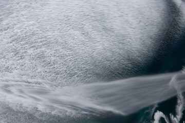 High-pressure washing car outdoors