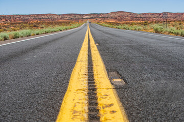 A road in the Death Valley National Park, California.