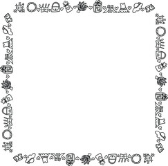 Vector illustration shopping design frame