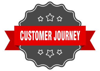 customer journey label. customer journey isolated seal. sticker. sign