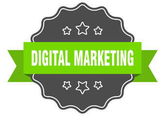 digital marketing label. digital marketing isolated seal. sticker. sign