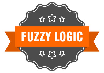 fuzzy logic label. fuzzy logic isolated seal. sticker. sign