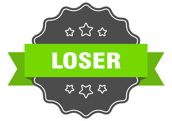 loser label. loser isolated seal. sticker. sign