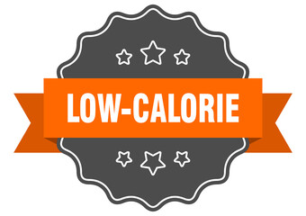 low-calorie label. low-calorie isolated seal. sticker. sign