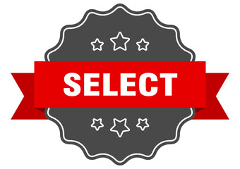 select label. select isolated seal. sticker. sign