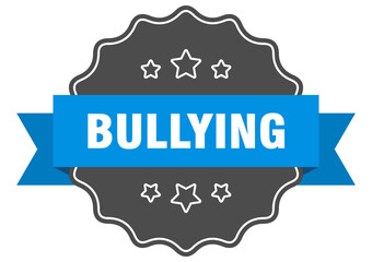 bullying label. bullying isolated seal. sticker. sign