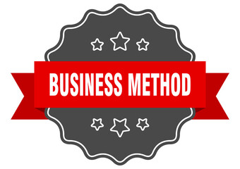 business method label. business method isolated seal. sticker. sign