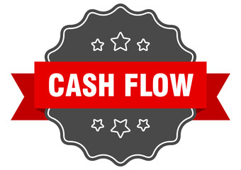 cash flow label. cash flow isolated seal. sticker. sign