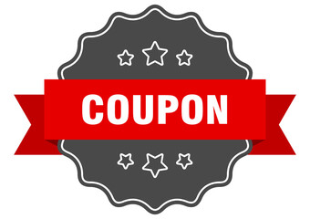 coupon label. coupon isolated seal. sticker. sign