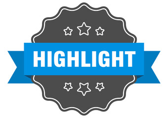 highlight label. highlight isolated seal. sticker. sign