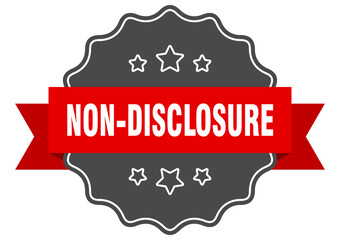 Obraz premium non-disclosure label. non-disclosure isolated seal. sticker. sign
