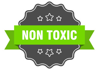 non toxic label. non toxic isolated seal. sticker. sign