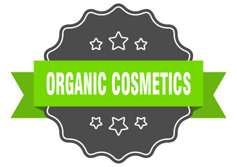 organic cosmetics label. organic cosmetics isolated seal. sticker. sign
