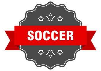 soccer label. soccer isolated seal. sticker. sign