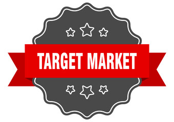 target market label. target market isolated seal. sticker. sign