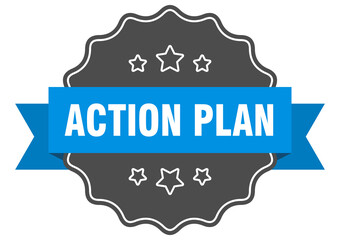 action plan label. action plan isolated seal. sticker. sign