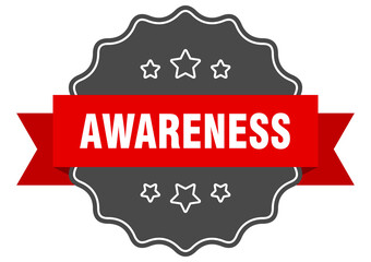 awareness label. awareness isolated seal. sticker. sign