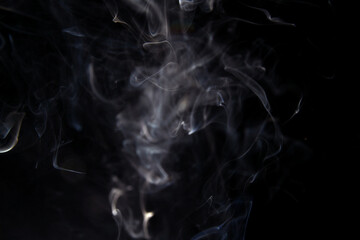 Smoke move freely in the air