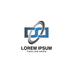 DD initial letter logo design template vector
