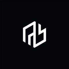 PB or P B letter alphabet logo design in vector format.
