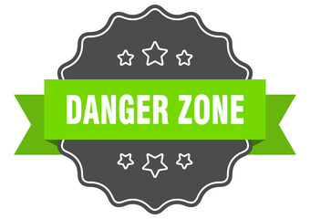 danger zone label. danger zone isolated seal. sticker. sign