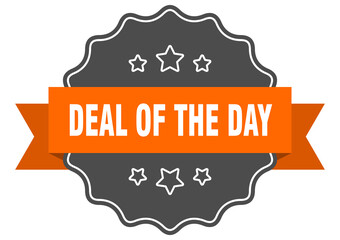 deal of the day label. deal of the day isolated seal. sticker. sign