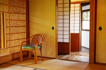 日本の邸宅のインテリア