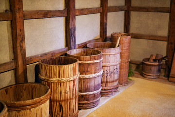 日本の古い味噌蔵