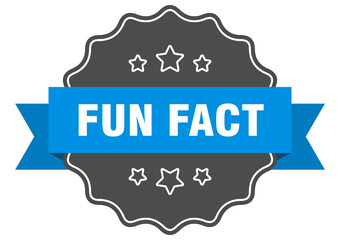 fun fact label. fun fact isolated seal. sticker. sign